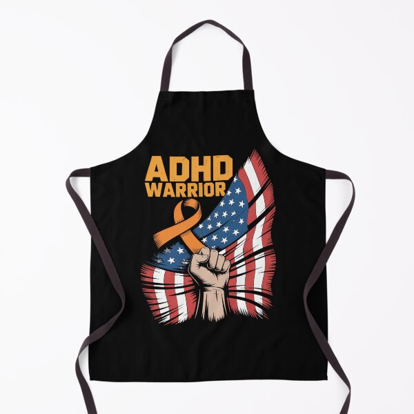 Item preview, ADHD Awareness USA Attention Deficit Warrior Survivor designed and sold by DoorwayThreads.