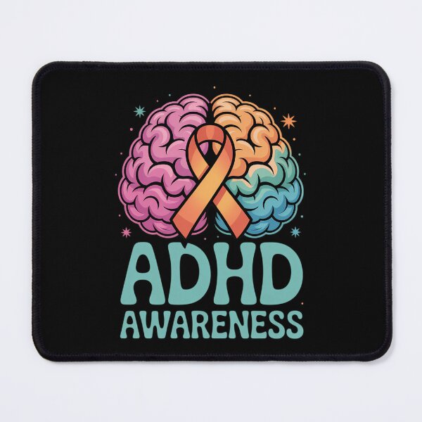 Item preview, ADHD Awareness Winning Attention Warrior Survivor designed and sold by DoorwayThreads.