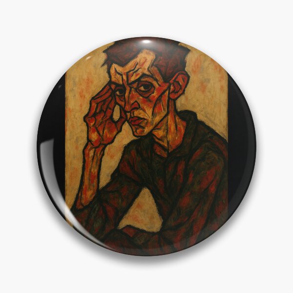 Item preview, Expressionist portrait artwork inspired by Egon Schiele designed and sold by optimusprime39.