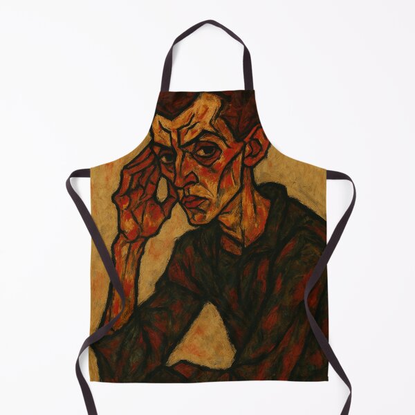 Item preview, Expressionist portrait artwork inspired by Egon Schiele designed and sold by optimusprime39.