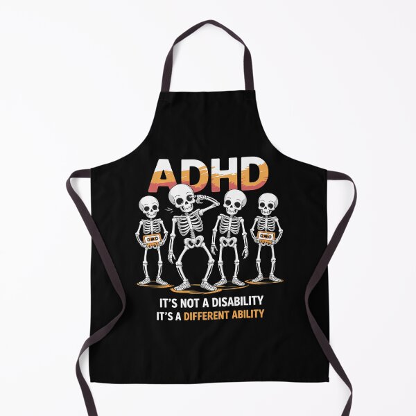 Item preview, ADHD Its Not Disability Its A Different Ability Skeleton designed and sold by DoorwayThreads.