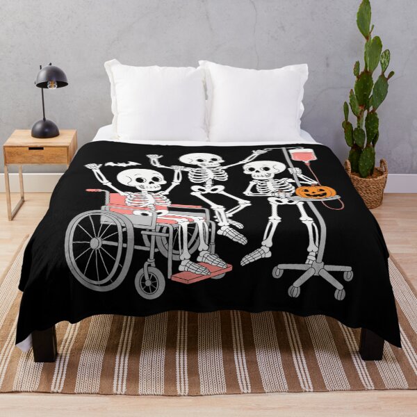 Item preview, Nurse Skeleton Funny Halloween Healthcare designed and sold by DoorwayThreads.