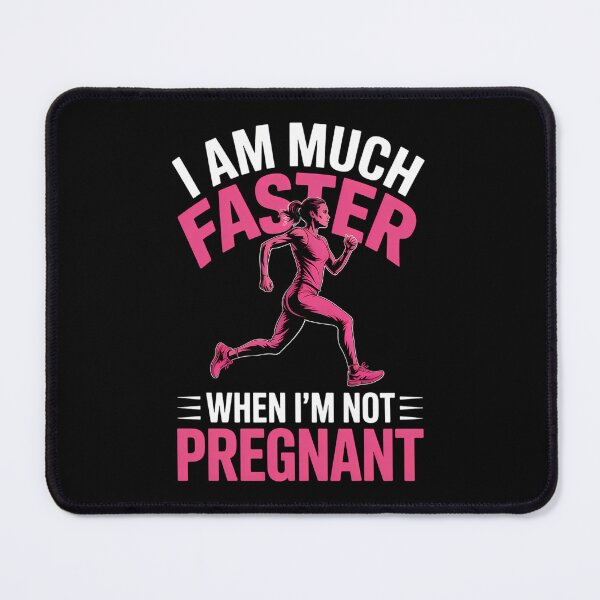 Item preview, Pregnant Running Funny Cool Runner designed and sold by DoorwayThreads.