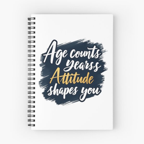 Item preview, Age Counts Years Attitude Shapes You Bold Typography Design designed and sold by Irene Catchmind.