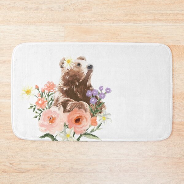 Item preview, bear, flowers , glamorous ,midnight ,animals ,wild ,daisy ,valentines , romance ,dreams , floral ,Grizzly Bear ,baby ,elegant ,blooms ,wallpaper ,rose ,cute designed and sold by letsgow8th.
