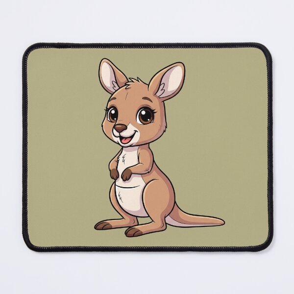Item preview, Cute Baby Kangaroo Cartoon With Big Eyes designed and sold by LightArt25.