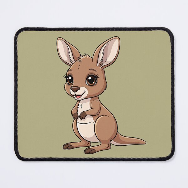 Item preview, Cute Baby Kangaroo Cartoon With Big Eyes designed and sold by LightArt25.