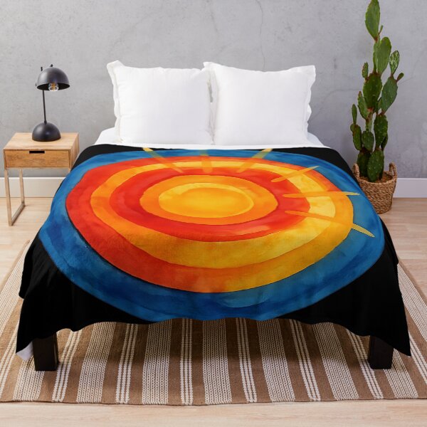 Item preview, Radiant Sunburst – Abstract Watercolor Circle Art designed and sold by BloomOfDesign.