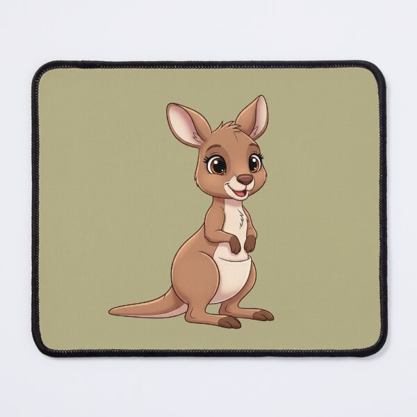 Item preview, Cute Baby Kangaroo Cartoon With Big Eyes designed and sold by LightArt25.