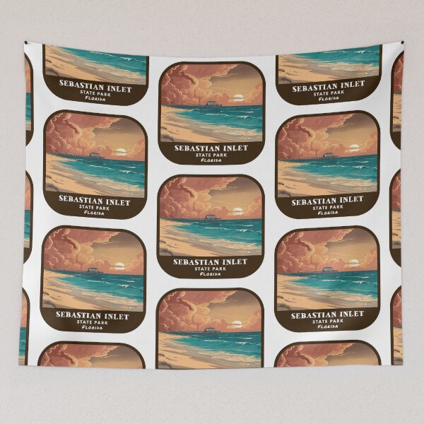 Item preview, Vintage Sebastian Inlet State Park (Florida State Park) designed and sold by RabbitK.