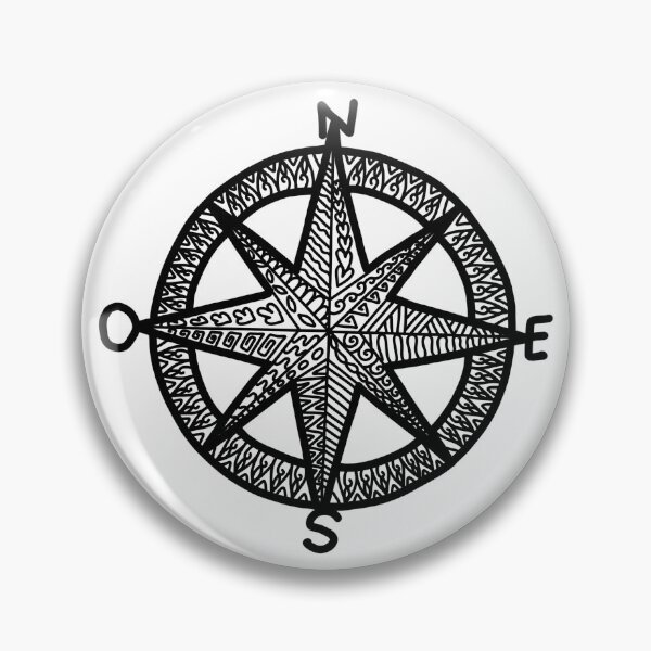 Item preview, Compass zentangle sticker designed and sold by DesignPMG.