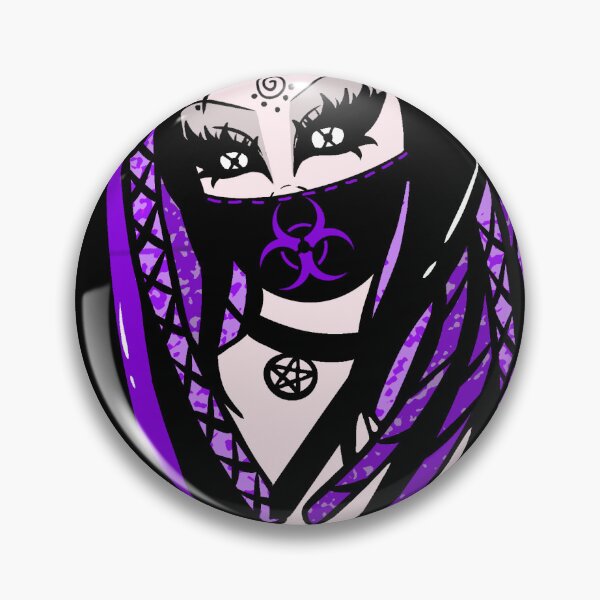 Item preview, Horror Cybergoth Girl Purple designed and sold by rosestrinkets.