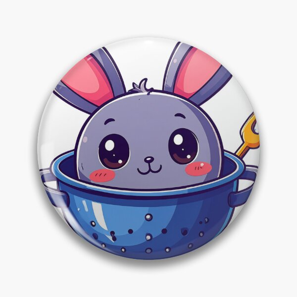 Item preview, Cute Bunny in a Blue Bowl designed and sold by takeng07.