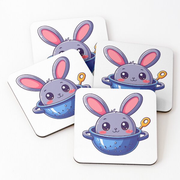 Item preview, Cute Bunny in a Blue Bowl designed and sold by takeng07.