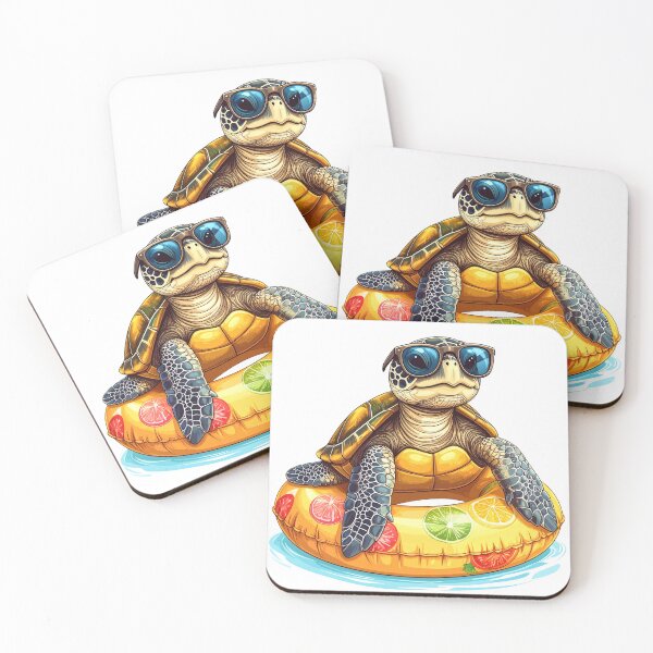 Item preview, Cool Turtle in a Fruit Float designed and sold by takeng07.