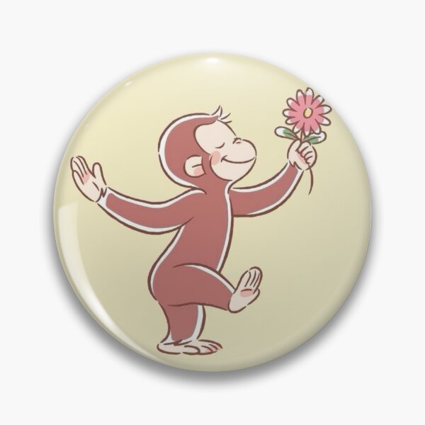 Item preview, Curious George loves flowers designed and sold by flufffycows.
