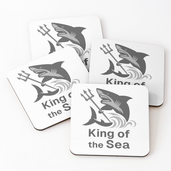 Item preview, King of the Sea SHARK DESIGN designed and sold by VISUAL VORTEX GRAPHICS NO AI ART JUST REAL GRAPHIC DESIGN.