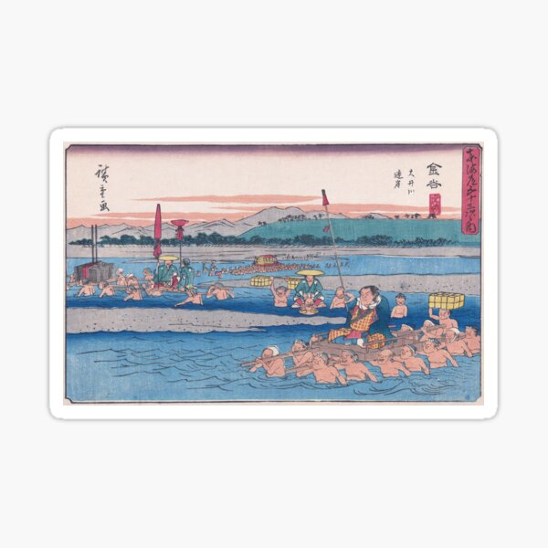 Item preview, Kanaya by Andō Hiroshige designed and sold by LegacyArtHub.
