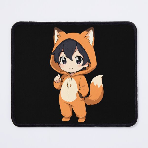 Item preview, Chibi Fox Onesie – Cute Orange Fox Costume with Fluffy Tail designed and sold by ColorSplash123.