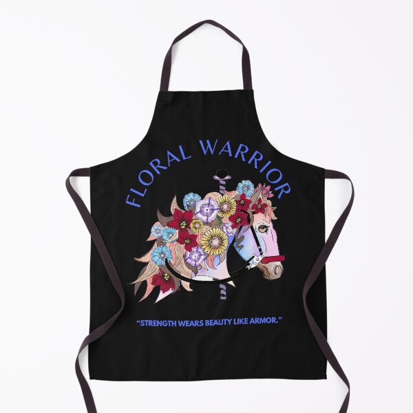 Item preview, Floral Warrior, Horse, flowers, carousel horse, multi color, petals designed and sold by BCessar.