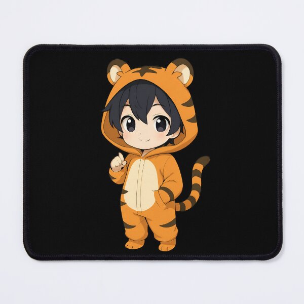 Item preview, Chibi Tiger Onesie – Cute Orange Costume with Black Stripes and Tiny Claws designed and sold by ColorSplash123.