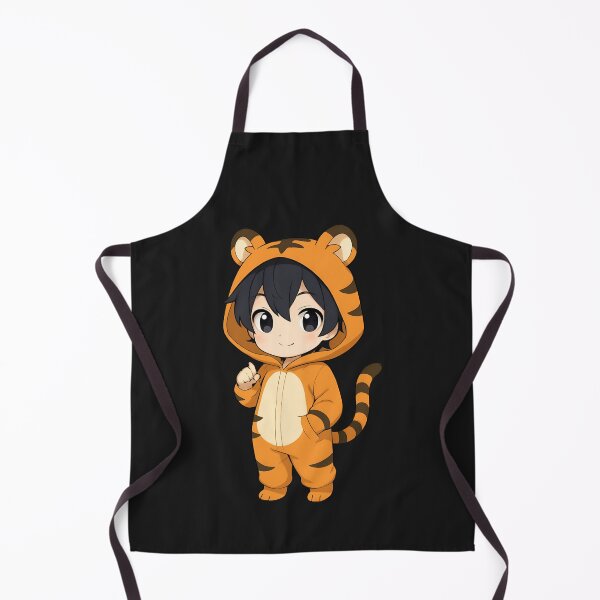Item preview, Chibi Tiger Onesie – Cute Orange Costume with Black Stripes and Tiny Claws designed and sold by ColorSplash123.