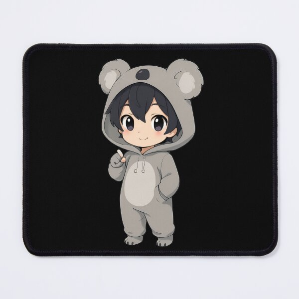 Item preview, Chibi Koala Onesie – Cute Grey Costume with Round Fluffy Ears designed and sold by ColorSplash123.