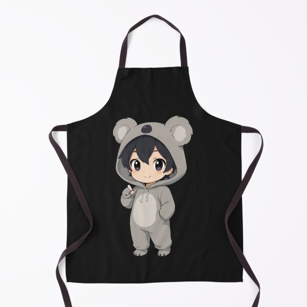 Item preview, Chibi Koala Onesie – Cute Grey Costume with Round Fluffy Ears designed and sold by ColorSplash123.