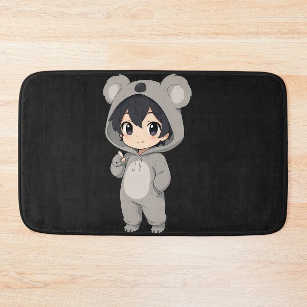 Item preview, Chibi Koala Onesie – Cute Grey Costume with Round Fluffy Ears designed and sold by ColorSplash123.