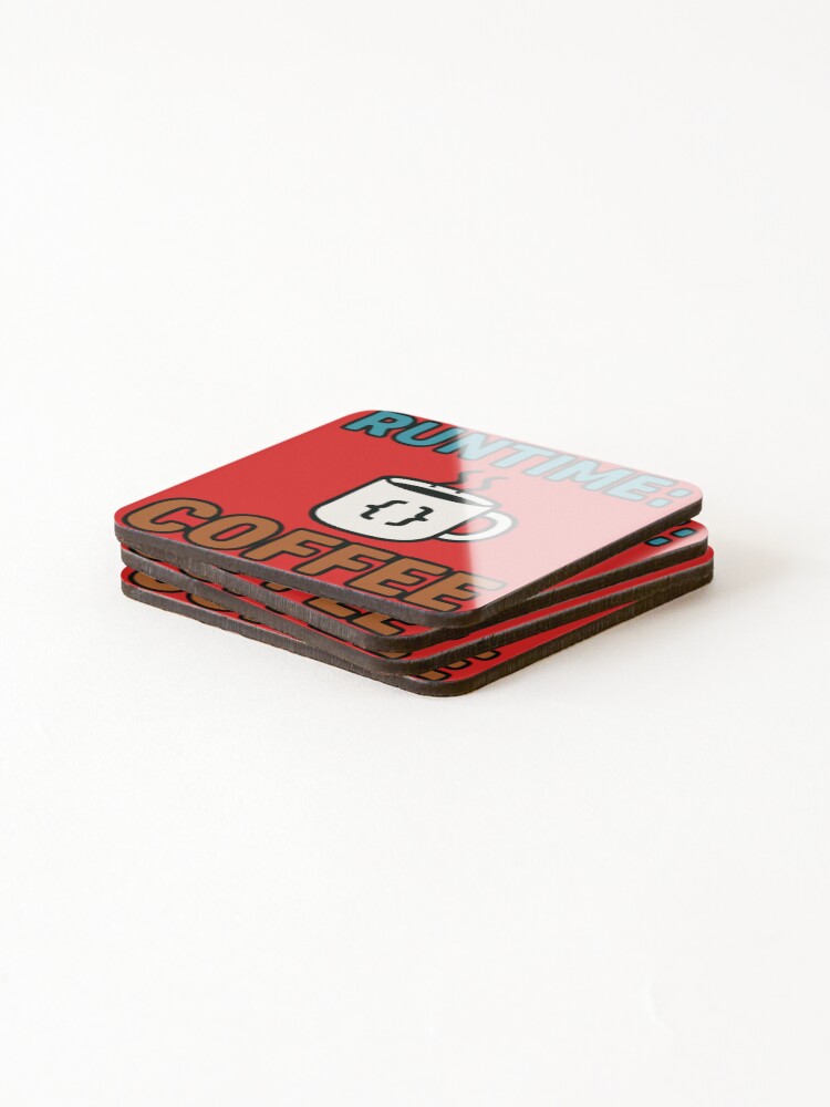 Thumbnail 4 of 5, Coasters (Set of 4), Runtime Coffee designed and sold by RainerPulk.