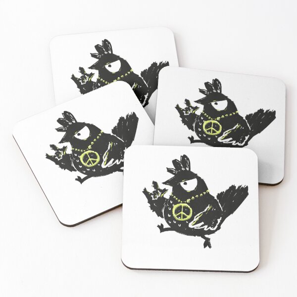 Item preview, Rooster Rock designed and sold by Cute & Funny Hand-Drawn Prints | Happy Doodle Friends Shop.