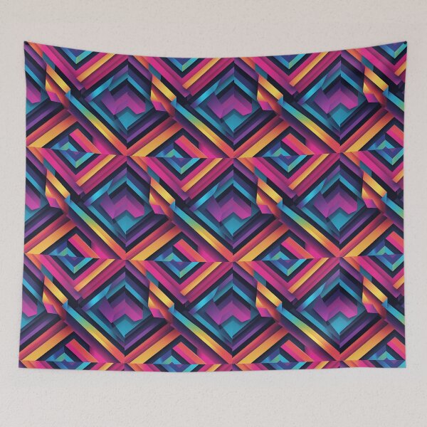 Item preview, Striped fabric colors designed for printing 7 designed and sold by 4Dart.