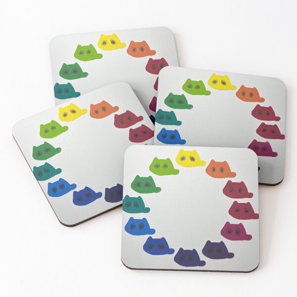 Item preview, Gouache Cat Color Wheel designed and sold by Lunaria Sakusa.