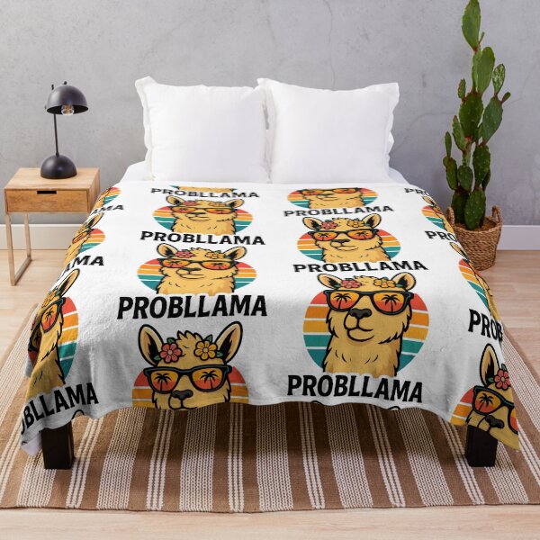 Item preview, Cool Retro Llama with Sunglasses – PROBLLAMA Funny Graphic designed and sold by graphicnew.