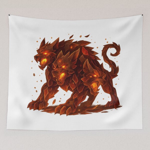 Item preview, Cerberus of Fire and Stone – Mythic Summon Beast designed and sold by ElementalBeast1.