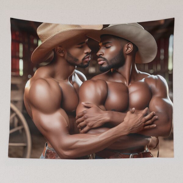Item preview, Hot brown cowboys designed and sold by RAMxLOVE.