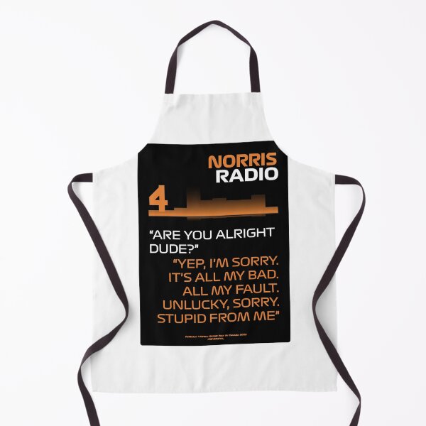 Item preview, Yep, i'm sorry. It's all my bad - Lando Norris F1 Team Radio designed and sold by Heybratan.