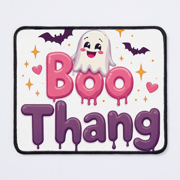 Item preview, Boo Thang Halloween Lettering with Cute Ghost, Bats, Hearts, and Sparkles designed and sold by Mimoshi ⭐⭐⭐⭐⭐.