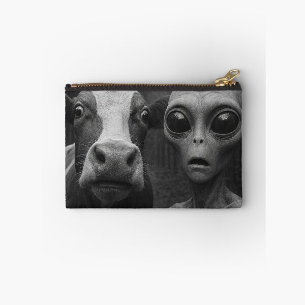 Item preview, Funny UFO Selfie Cow and Alien. Hilarious UFO Cow Lover Meme designed and sold by ahmed2751989.