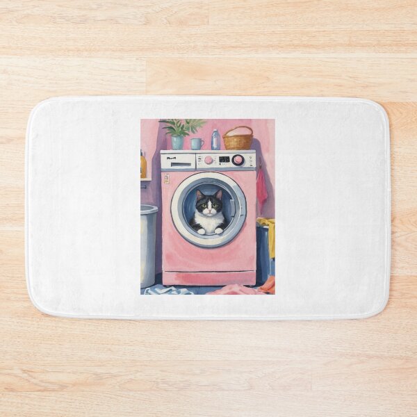 Item preview, Washing machine cat designed and sold by Silverluuna.