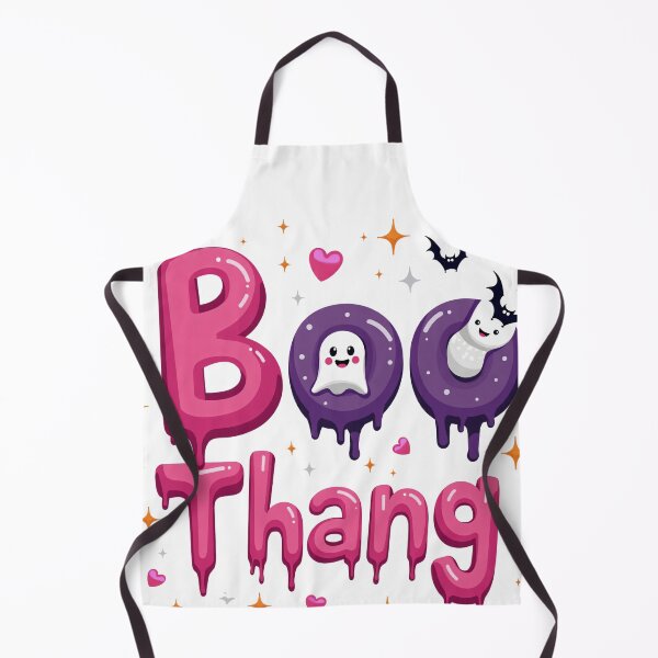 Item preview, Boo Thang Halloween Quote with Cute Ghosts, Bats, Hearts, and Sparkles designed and sold by Mimoshi ⭐⭐⭐⭐⭐.