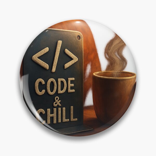 Item preview, Code & Chill – Minimal Tech Badge Tee/Hoodie designed and sold by TONSNAP.