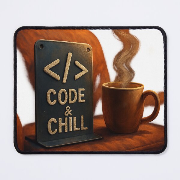 Item preview, Code & Chill – Minimal Tech Badge Tee/Hoodie designed and sold by TONSNAP.