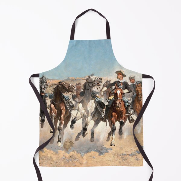 Item preview, Frederic Remington Dismounted Fourth Troopers Moving Led Horses 1890 designed and sold by Under-TheTable.
