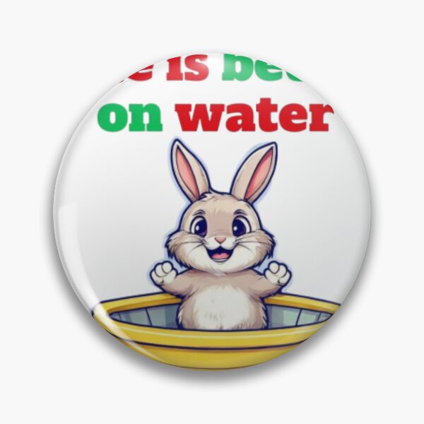 Item preview, Cheerful Bunny in Yellow Boat Sticker Premium Cool Reloaded Trendy Best Gift designed and sold by Imaginarium of Chaos falcon88 .