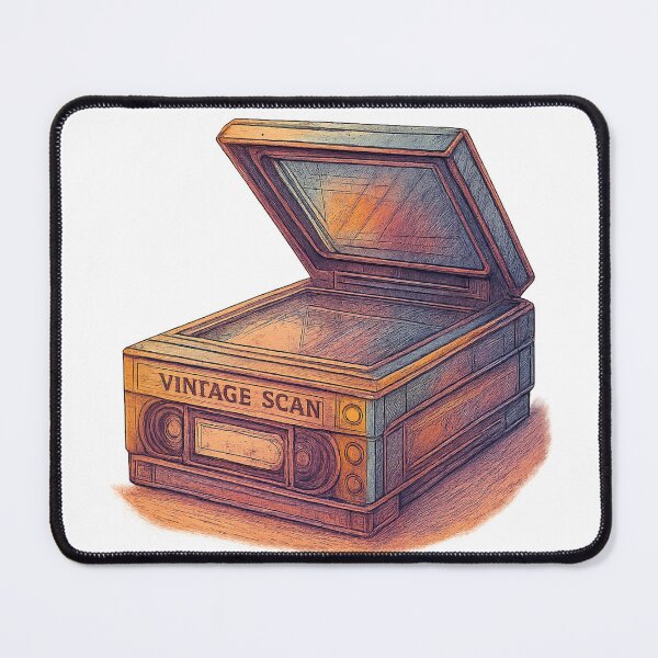 Item preview, Vintage Scan – Minimal Retro Tech Badge Tee/Hoodie designed and sold by TONSNAP.
