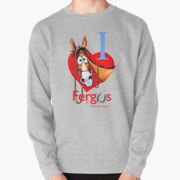 Fergus the Horse: "I <3 Fergus" Pullover Sweatshirt