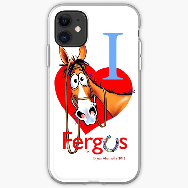 Fergus the Horse: "I <3 Fergus" iPhone Soft Case