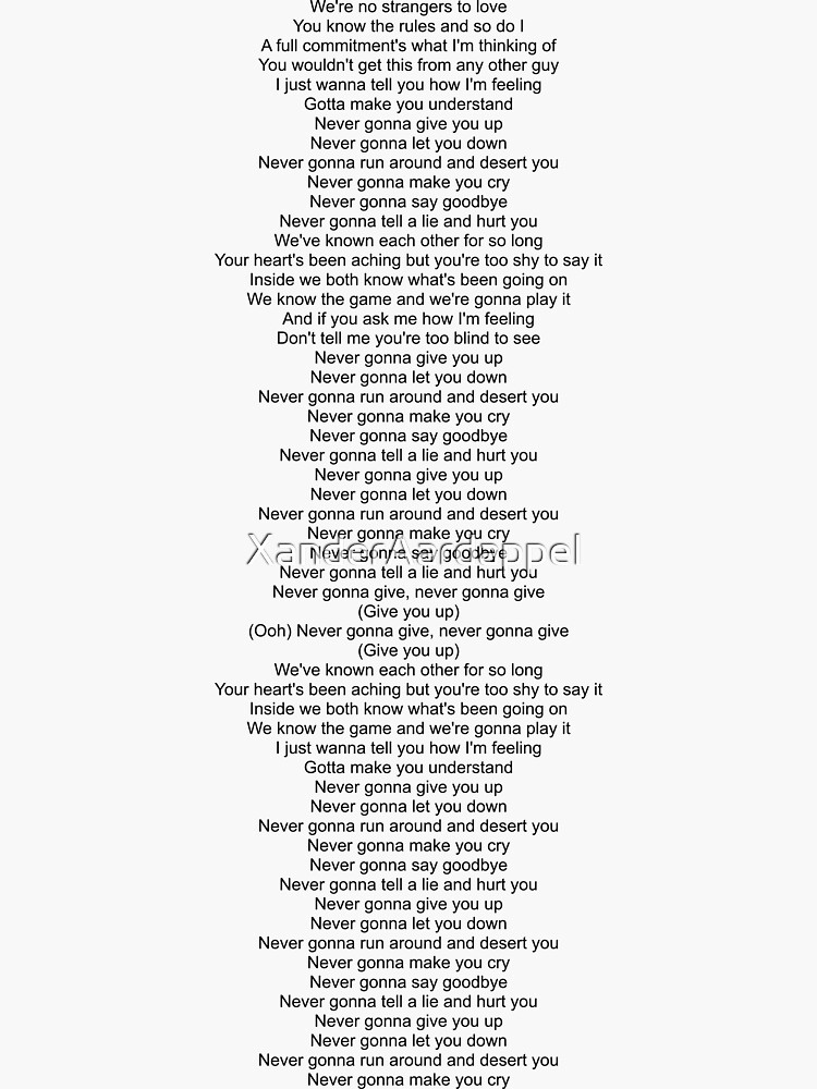 Never Gonna Give You Up - song and lyrics by Rick Astley