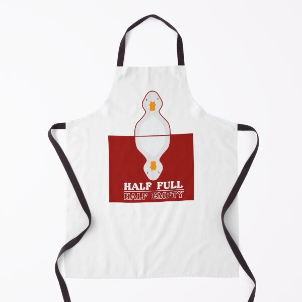 Item preview, GLASS HALF EMPTY HALF FULL DUCK SHIRT designed and sold by aydapadi.